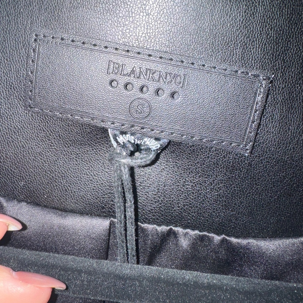 Women's Black Faux Leather Jacket - Picture 5 of 8
